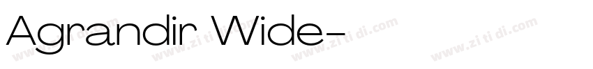 Agrandir Wide字体转换